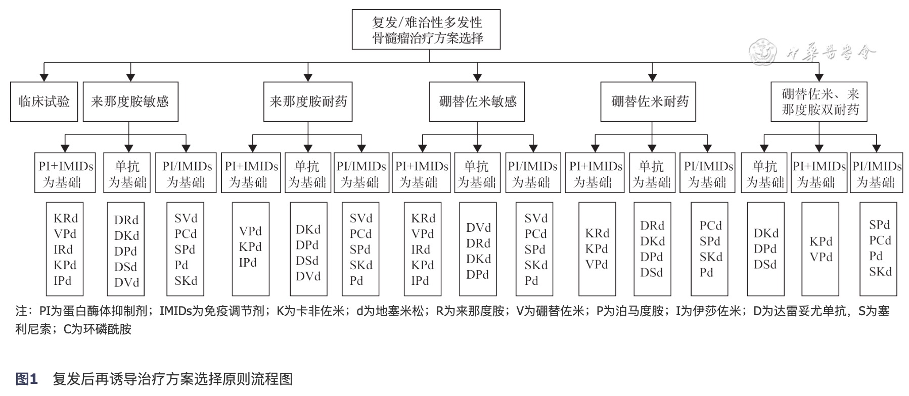 图1复发后再诱导治疗方案选择原则流程图.png